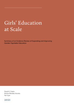 Girls’ Education at Scale